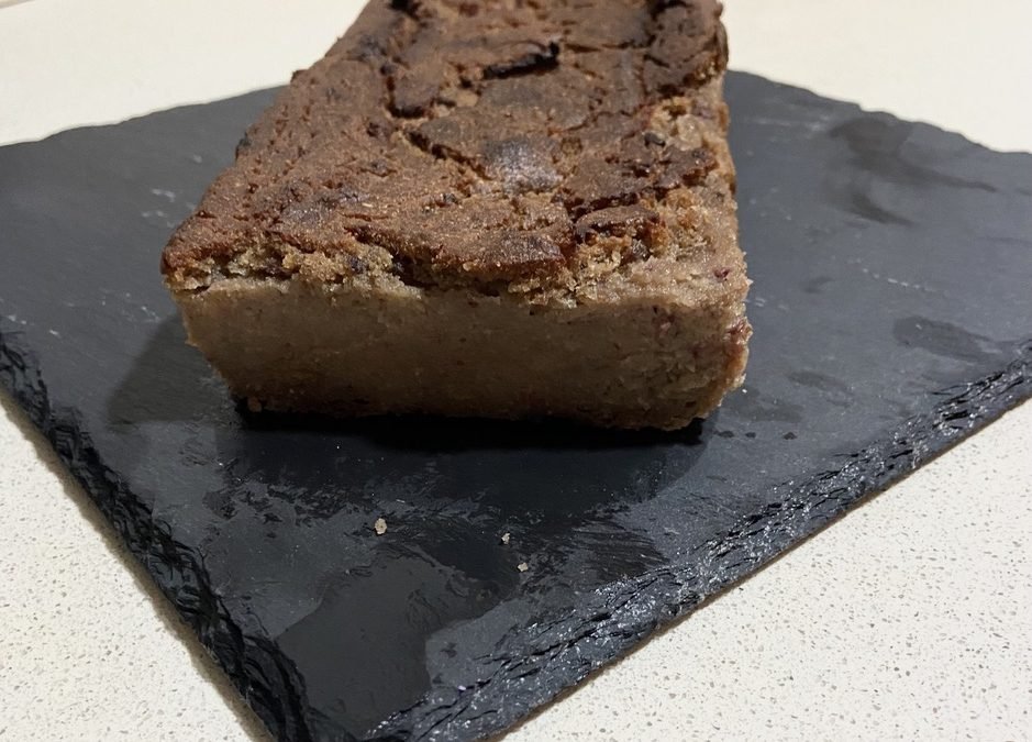 Bizcocho de castaña saludable, vegano y sin gluten