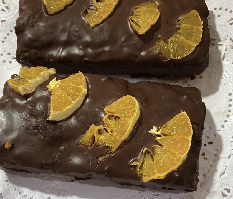 PASTEL PALEO DE NARANJA Y CHOCOLATE